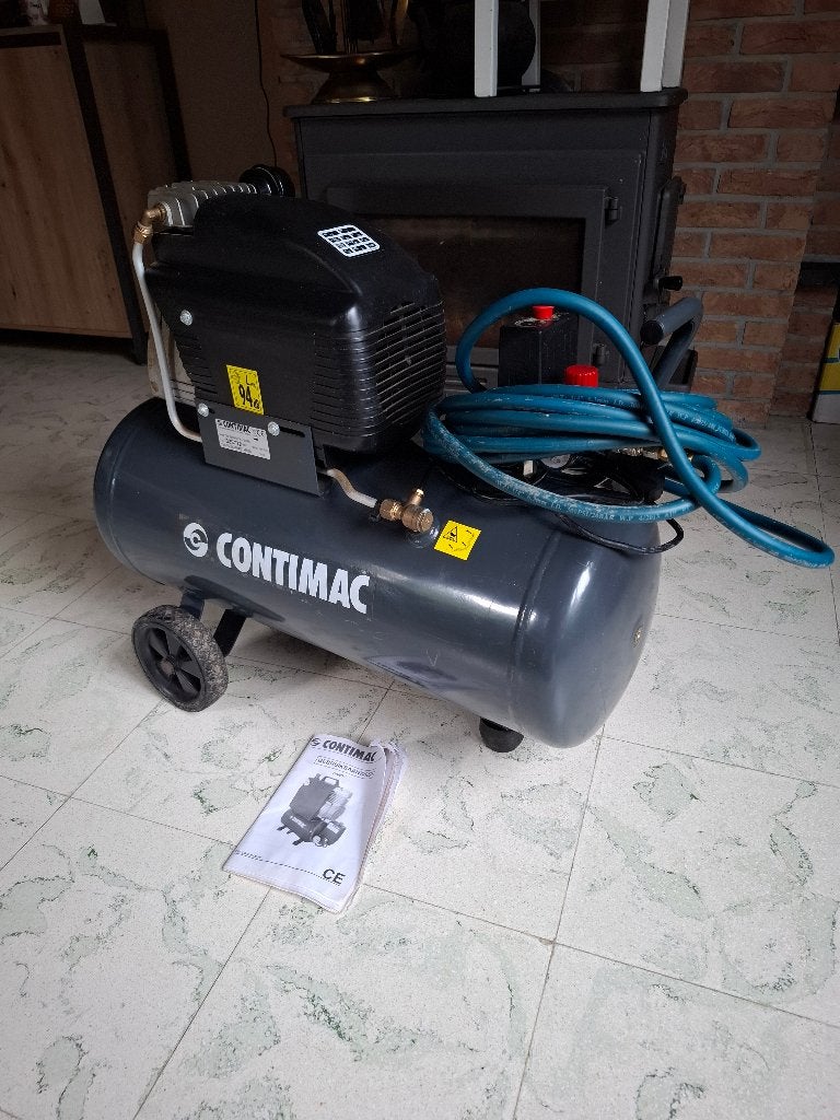 Compresseur Contimac CM235/8/50W 253966 avec tuyau, Bricolage & Construction, Enlèvement, 25 à 100 litres, 200 à 400 litres/min