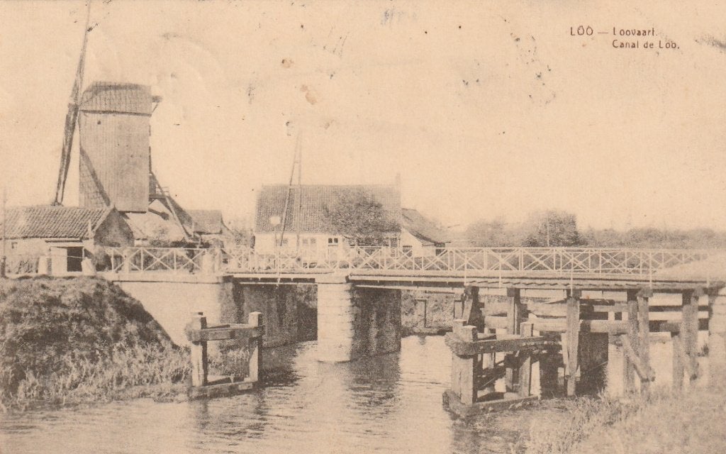 Postkaart Loo, Molen, Verzenden