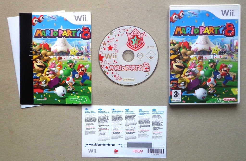 Mario Party 8 + VIP kaart voor de Nintendo Wii Compleet, Ophalen of Verzenden, Zo goed als nieuw