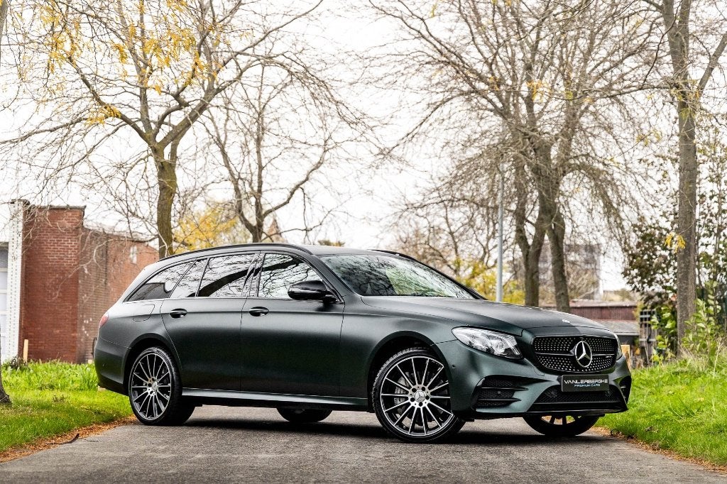 Mercedes E43 AMG Break 4-Matic * 360 * Widescreen * Nappa *, Autos, Cuir, Achat, 2 places, Entretenue par le concessionnaire