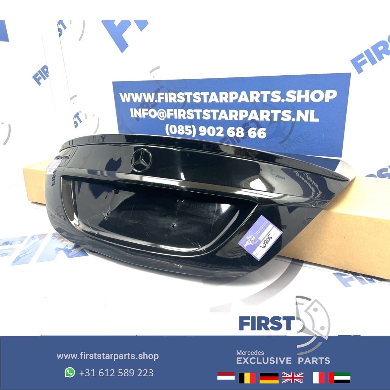 W205 C KLASSE C43 C63 C63s AMG ACHTERKLEP COMPLETE KOFFERKLE, Arrière, Haillon arrière, Utilisé, -