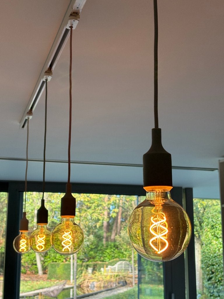 Set van 4 Muuto hanglampen - Simple Design, Ophalen, Gebruikt, Design, E27 (groot)
