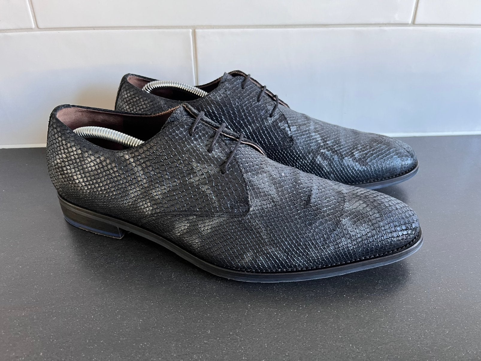 Floris van Bommel herenschoenen maat 9 / 43, Kleding | Heren, Overige kleuren, Ophalen of Verzenden, Zo goed als nieuw, Veterschoenen