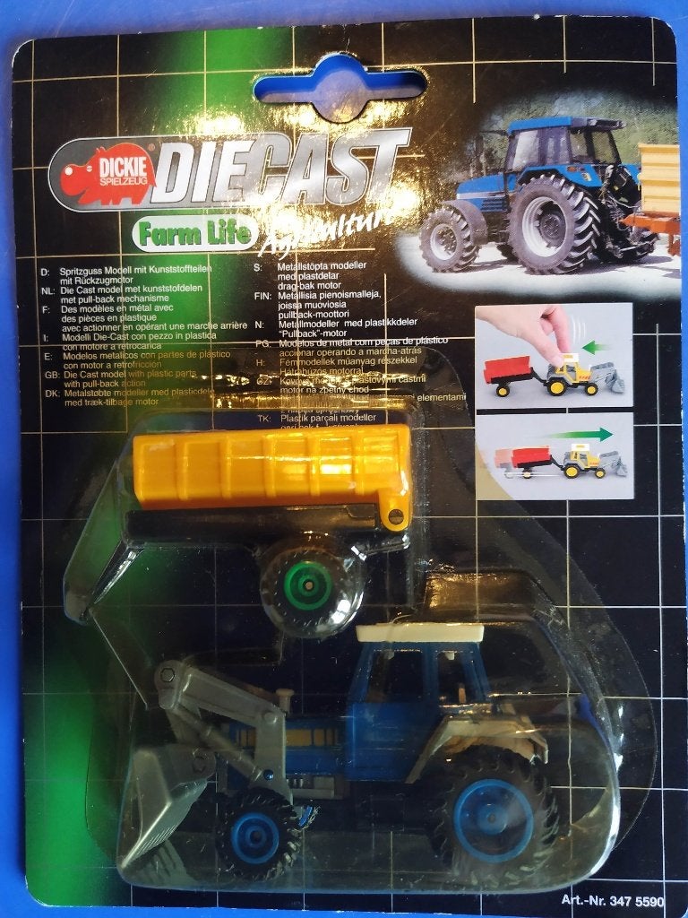 tractor en aanhangwagen schaal diecast veeraandrijving nieuw, Ophalen of Verzenden