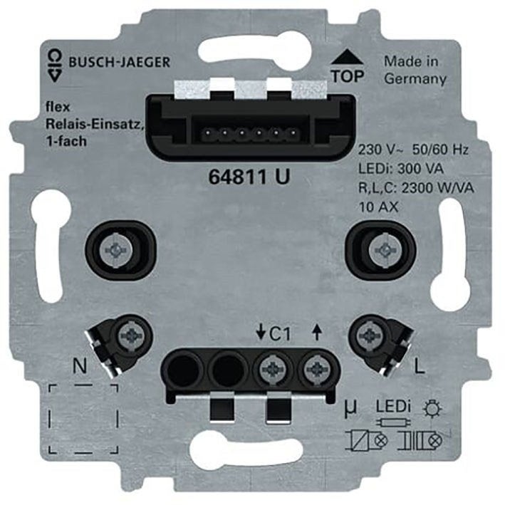 Relaissokkel 1V FlexTronics 64811 U, Verzenden