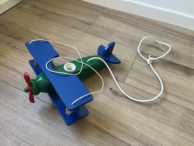 Verlichting plafond kinderkamer vliegtuig, Ophalen, Zo goed als nieuw, Lamp