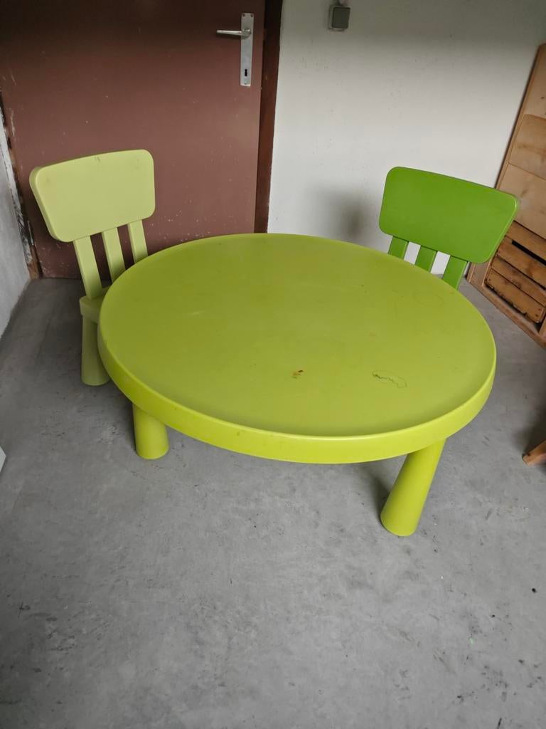 Ikea Mammut tafel met stoelen, Ophalen