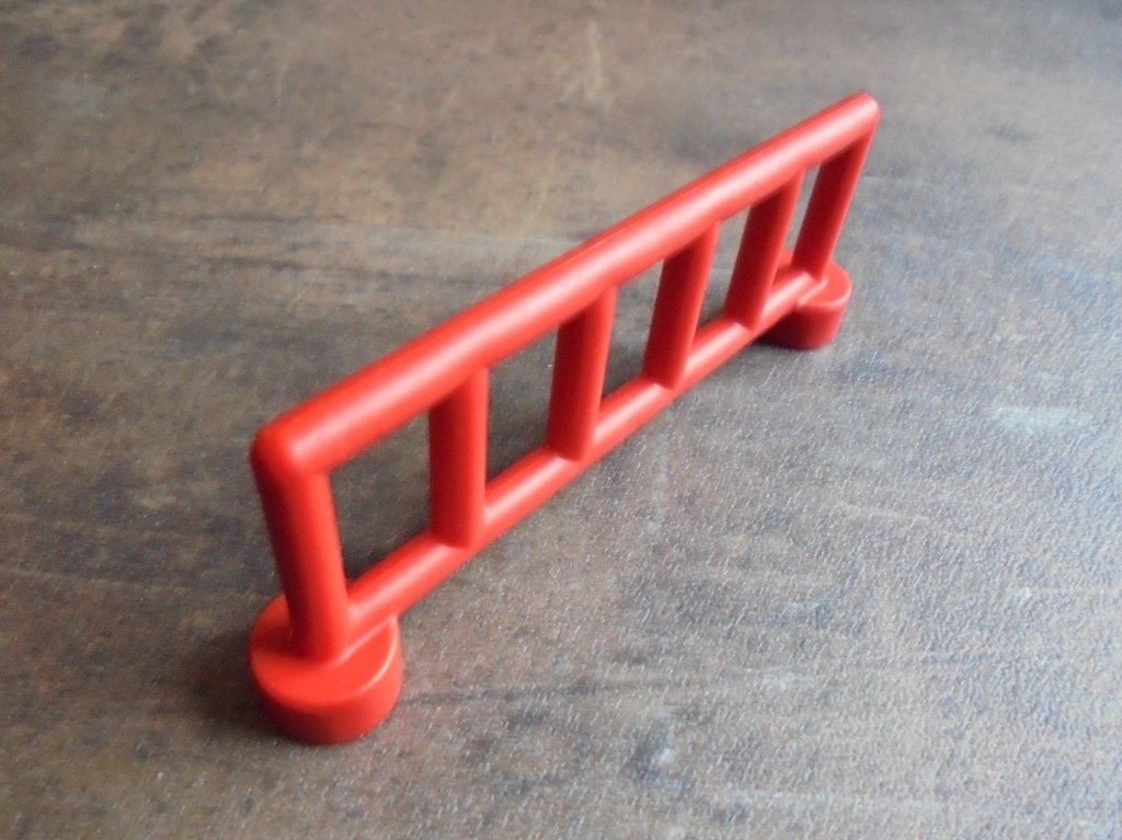 Lego Duplo Fence Railing with 6 Posts (zie foto's), Ophalen of Verzenden, Gebruikt, Losse stenen, Duplo