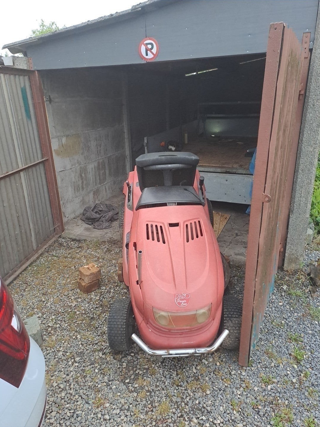 Tracteur tondeuse, Enlèvement