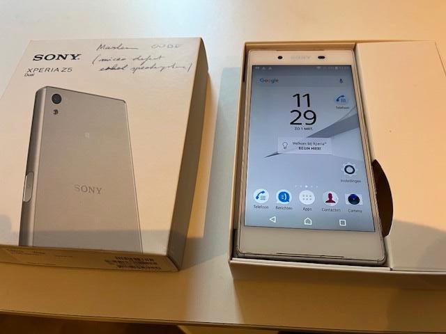 Sony XPeria Z5 Dual  Smartphone, Telecommunicatie, Gebruikt, Wit, Touchscreen, Ophalen of Verzenden