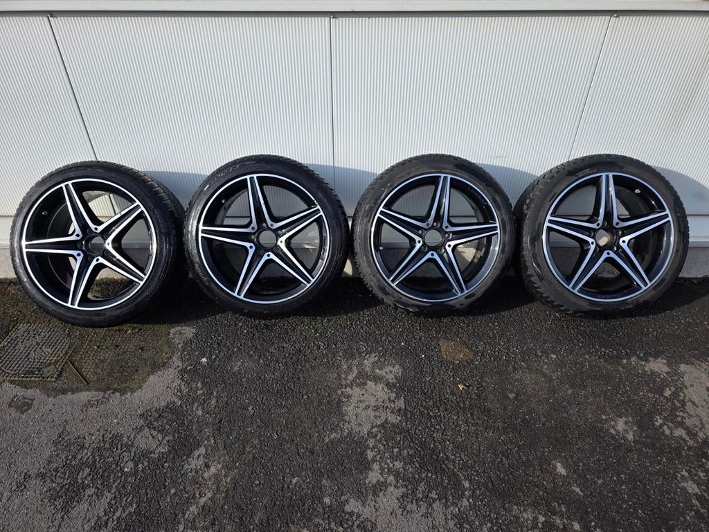Mercedes c klasse amg velgen, Auto-onderdelen, Banden en Velgen, 18 inch, Gebruikt, Velg(en), Personenwagen