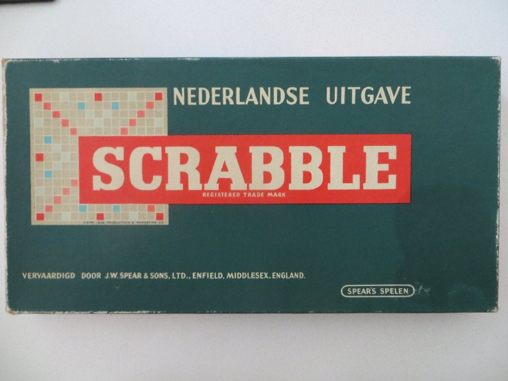 Scrabble (versie met houten blokjes), Een of twee spelers, Verzenden, Gebruikt