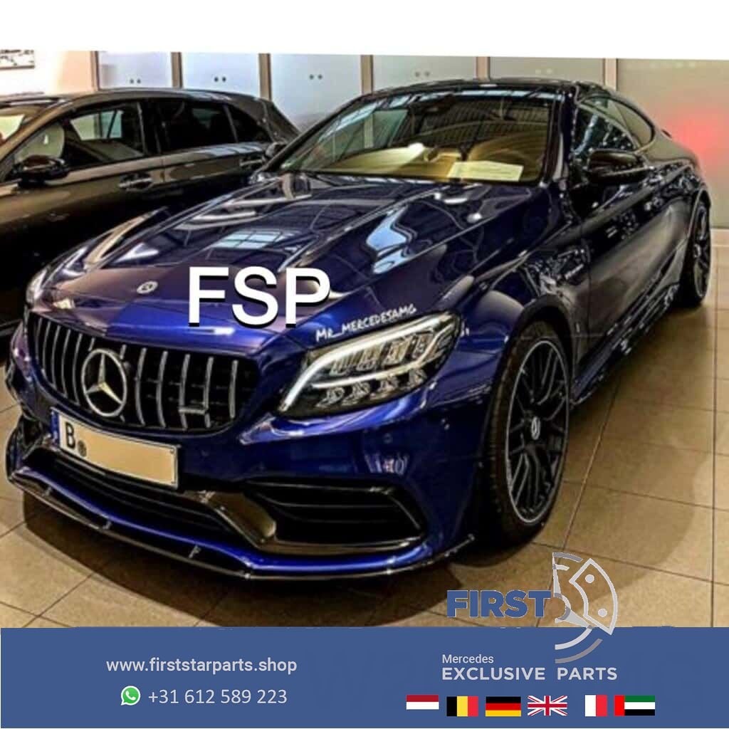 W205 C63 AMG Facelift Panamericana Gril Origineel Mercedes C, Utilisé, -, -, Enlèvement ou Envoi