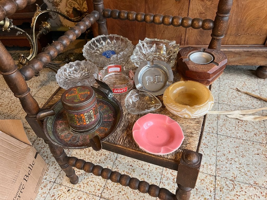 Lot de cendriers anciens, Enlèvement ou Envoi, Utilisé