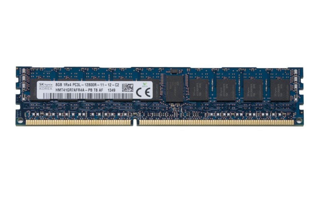 8GB 1Rx4 PC3L-12800R DDR3-1600 ECC, Hynix HP