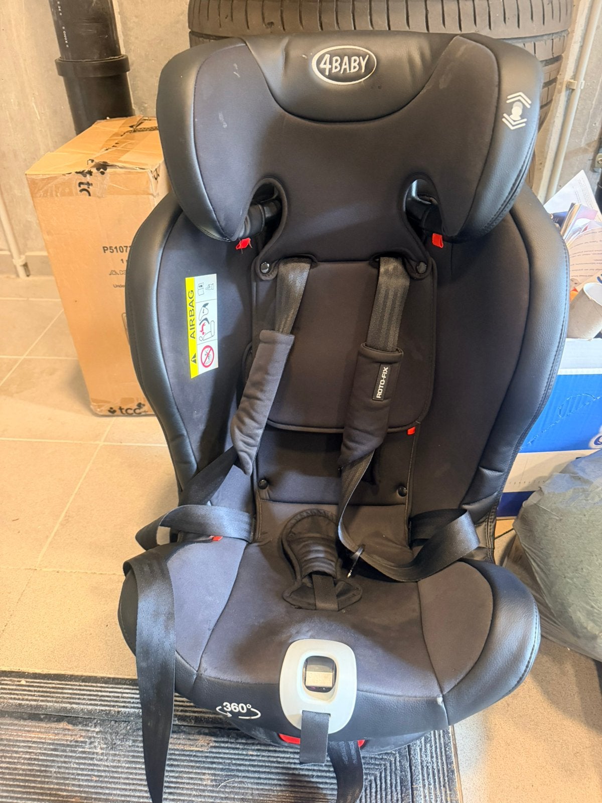 Kinder autostoel meegroei 0-36 met isofix 360  draaibaar, Kinderen en Baby's, Autostoeltjes, Ophalen, Zo goed als nieuw, Isofix