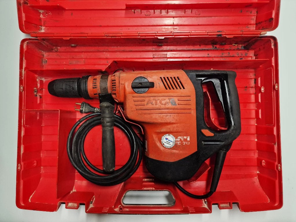 Hilti-TE70 ATC boor- en breekhamer + koffer, Doe-het-zelf en Bouw, Boor- en/of Breekhamer, Ophalen of Verzenden, Klopboormechanisme