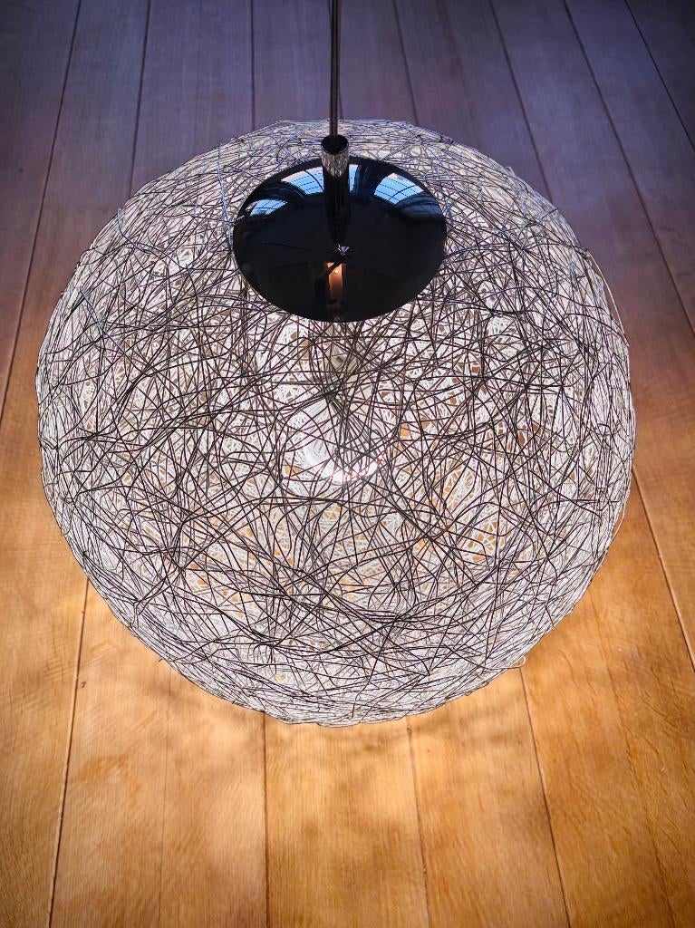 Lampe suspendue design – boule en métal – Ø 50 cm, Enlèvement ou Envoi, Utilisé, Métal, Modern
