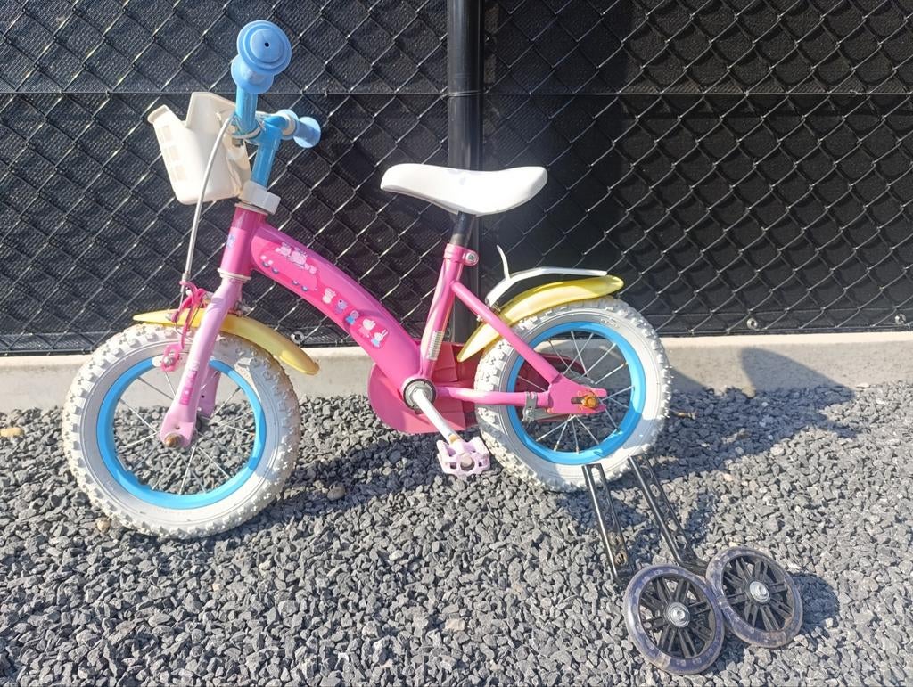 Peppa Pig fiets 12 inch, Ophalen, Zijwieltjes