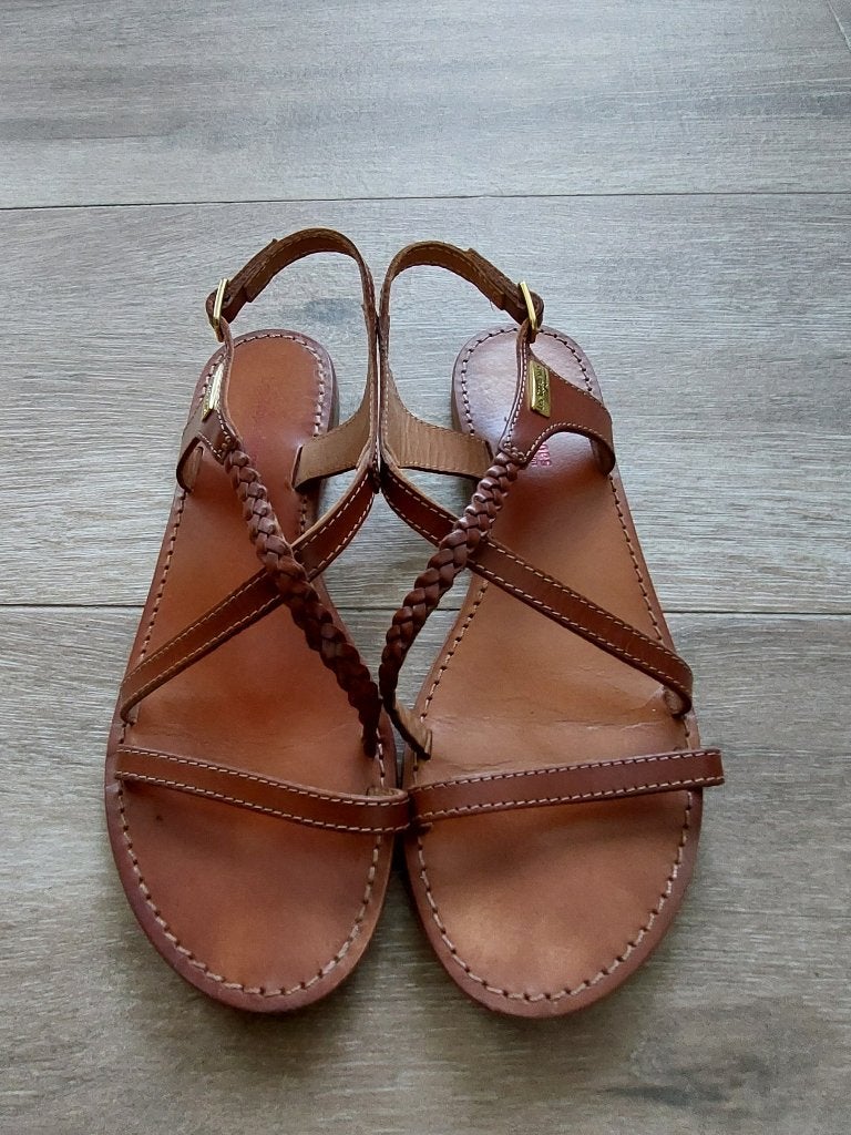 Sandales Les Tropeziennes t.38, Bruin, Gedragen, Les Tropéziennes, Sandalen of Muiltjes