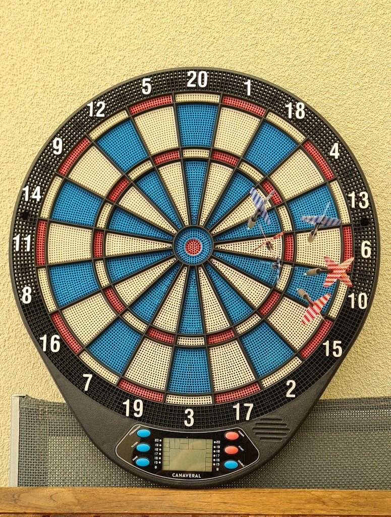 dartbord, Sport en Fitness, Darts, Ophalen, Zo goed als nieuw, Dartbord, Elektronisch