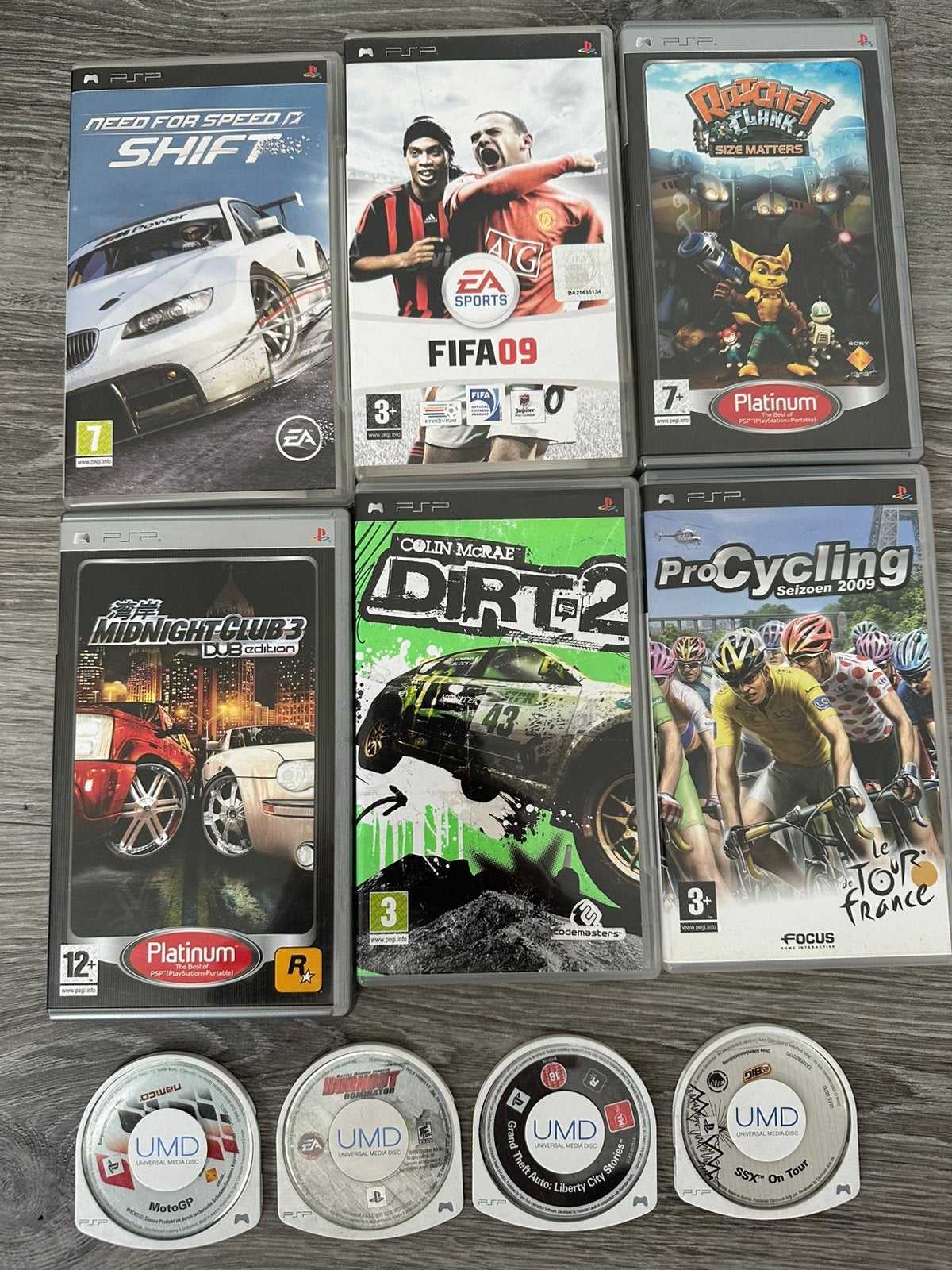 lot van 10 originele PSP-games, Games en Spelcomputers, Ophalen, Gebruikt
