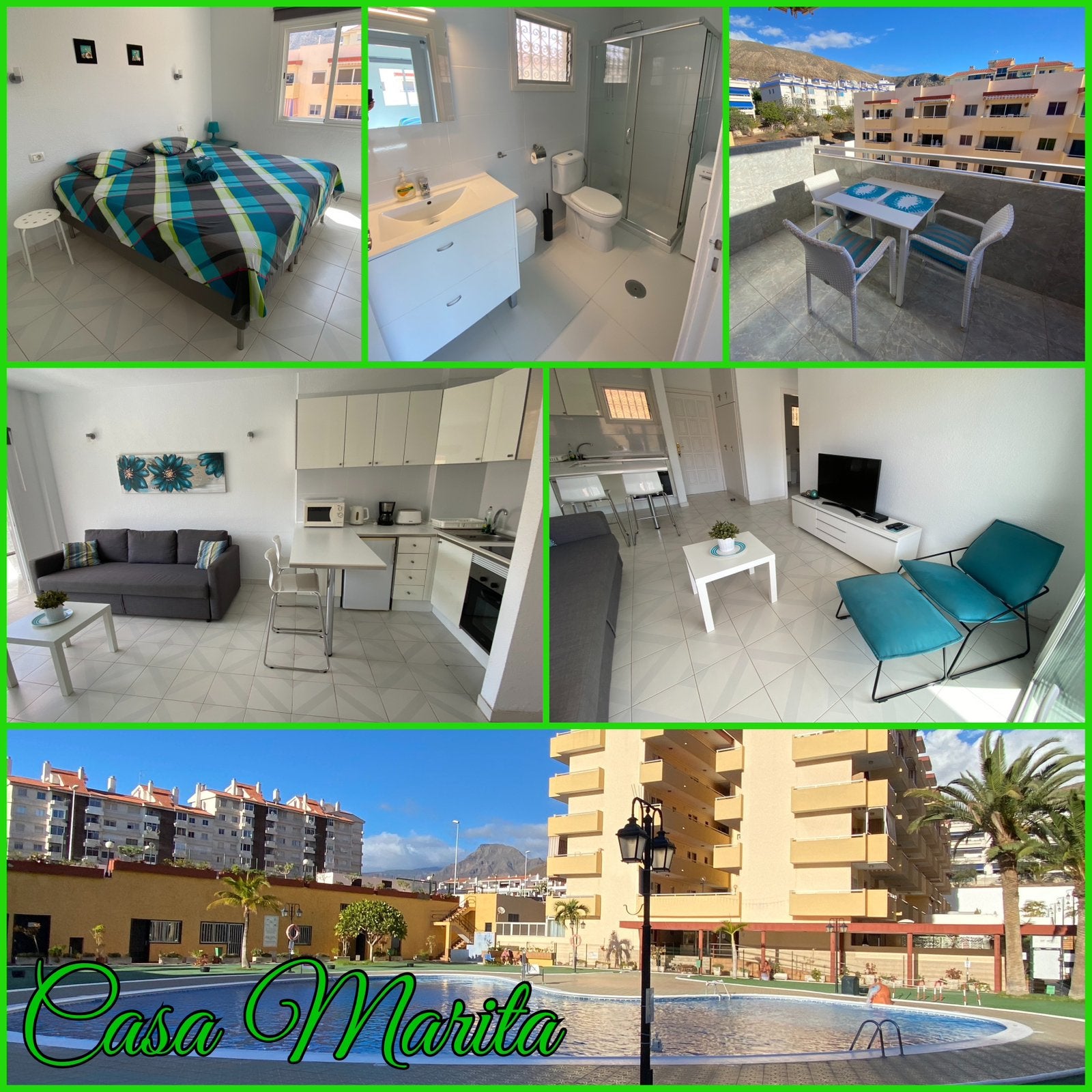 Appartement Tenerife zuid - Los Cristianos - te huur, Canarische Eilanden, Dorp, Internet, Appartement