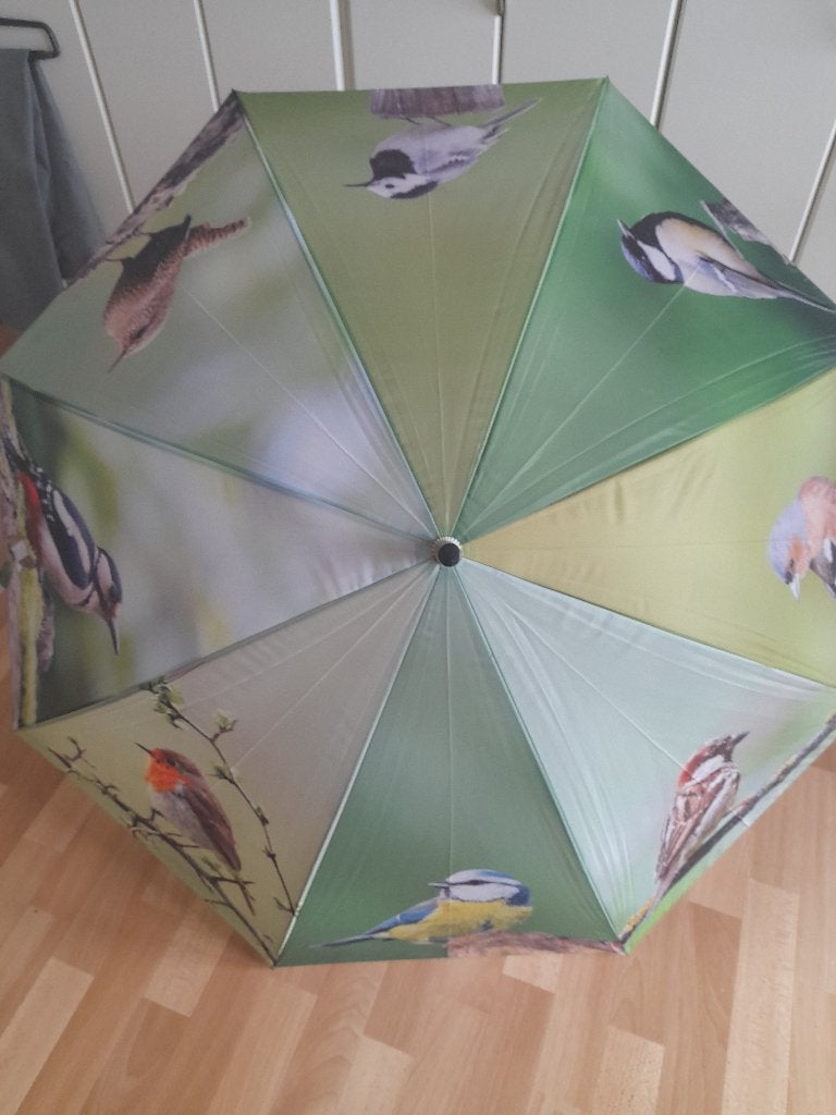 nieuw, paraplu met vogelprint, Ophalen of Verzenden, Transparant, Nieuw, Overige kleuren