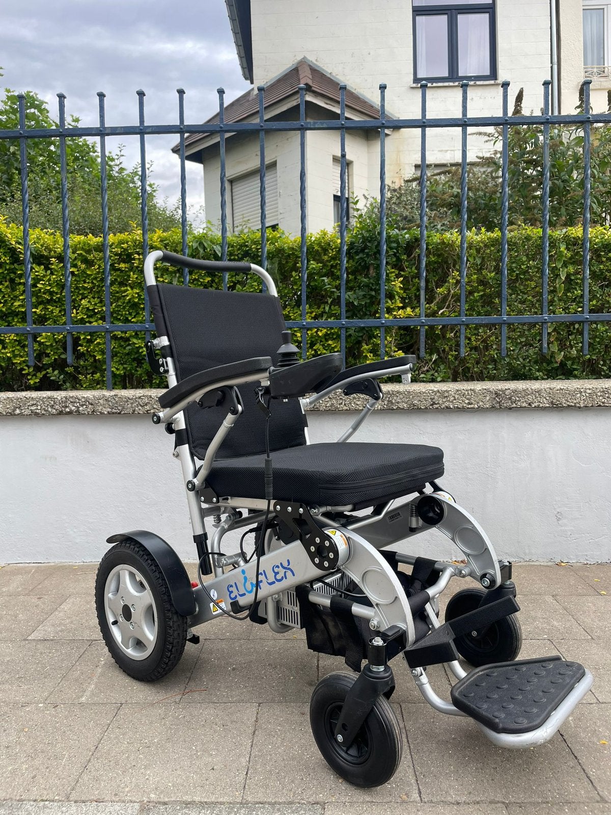 Fauteuil roulant électrique pliable - Eloflex P état neuf, Enlèvement ou Envoi, Pliant, Comme neuf, Fauteuil roulant électrique