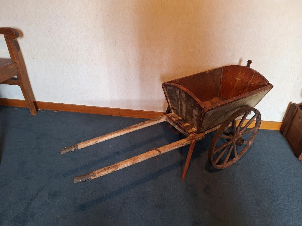 oude houten poppen kar, begin 1900, Antiek en Kunst, Ophalen of Verzenden