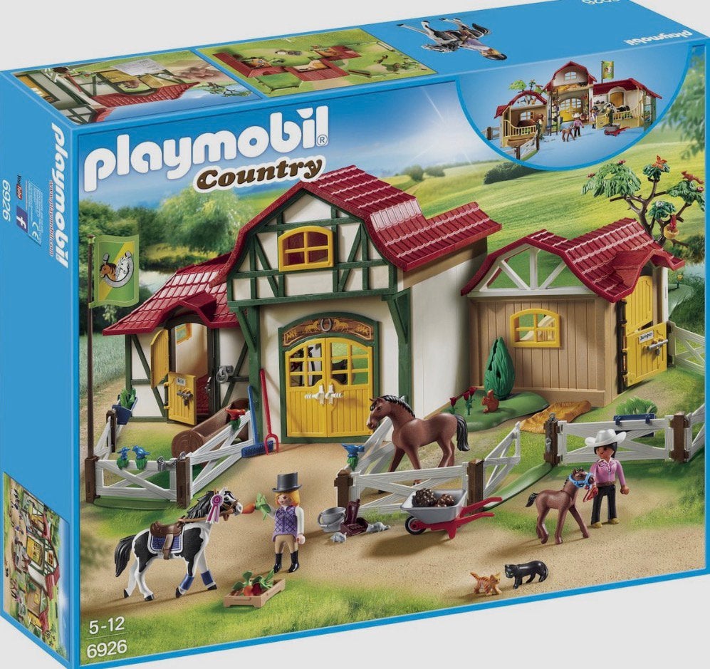 Grote playmobil manege, Ophalen of Verzenden, Gebruikt