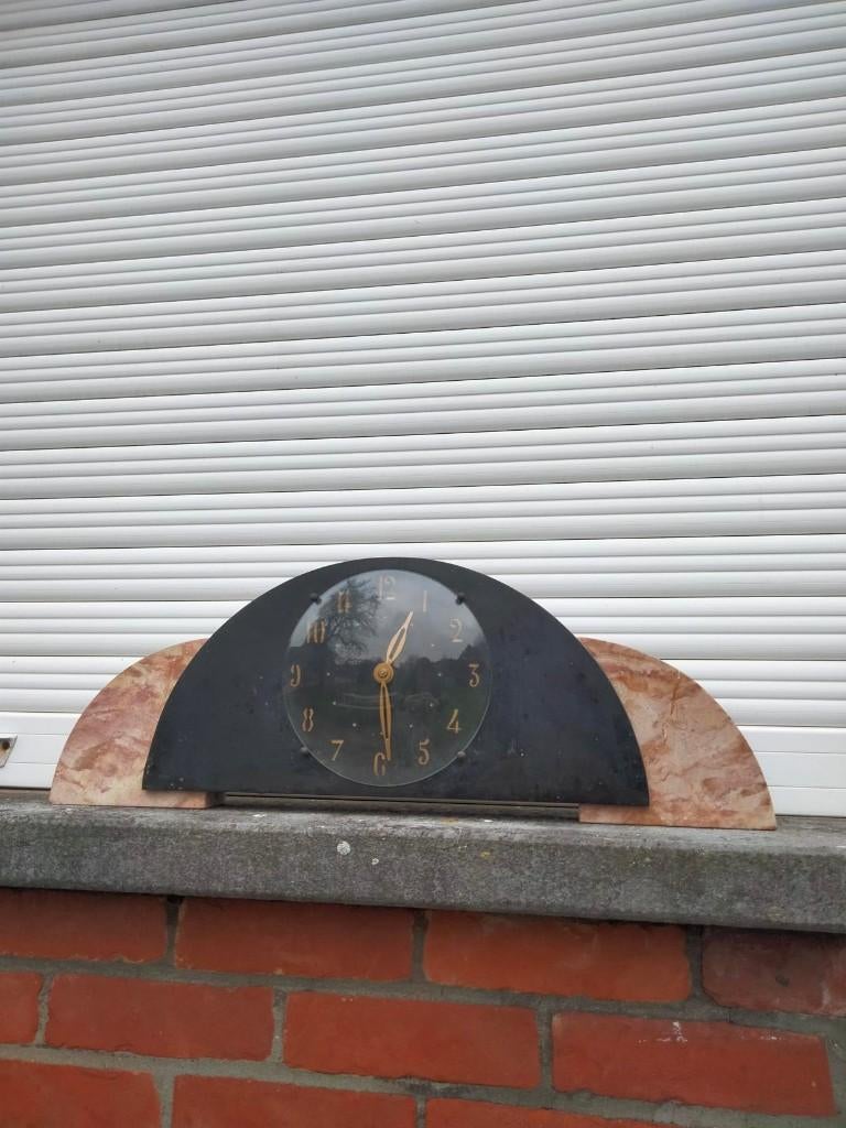 1920s Art Deco klok marmer, Ophalen