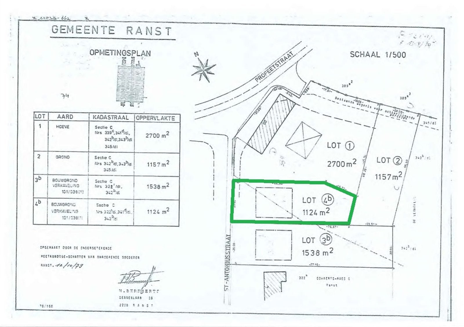 Villagrond/bouwgrond - open bebouwing Milleghem, Ranst, Verkoop zonder makelaar, 1000 tot 1500 m²