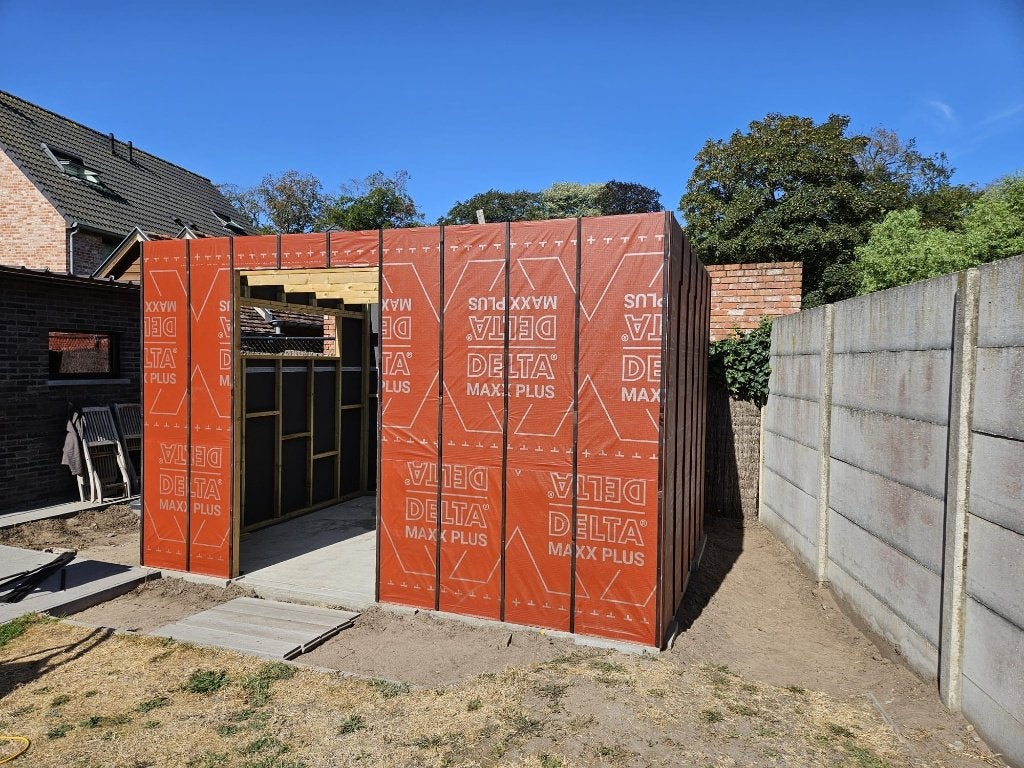 Onderdak- en gevelfolie 31.5m², Doe-het-zelf en Bouw, Ophalen, Overige materialen, Overige typen, Zo goed als nieuw
