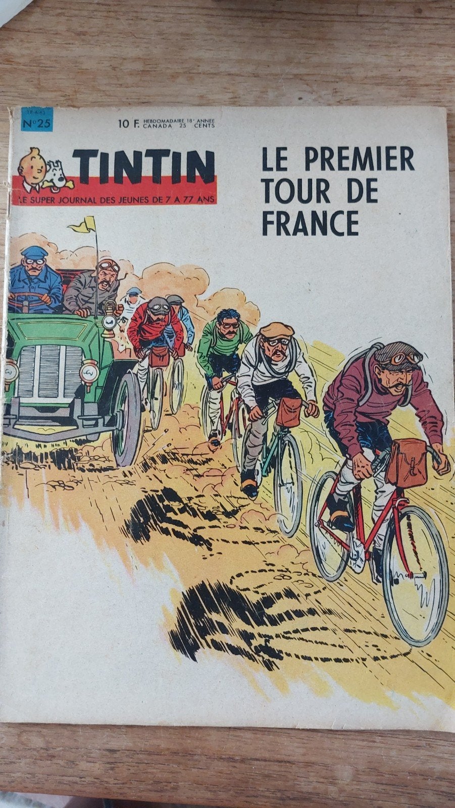 Journal Tintin Le premier tour de France, Enlèvement ou Envoi, Journal