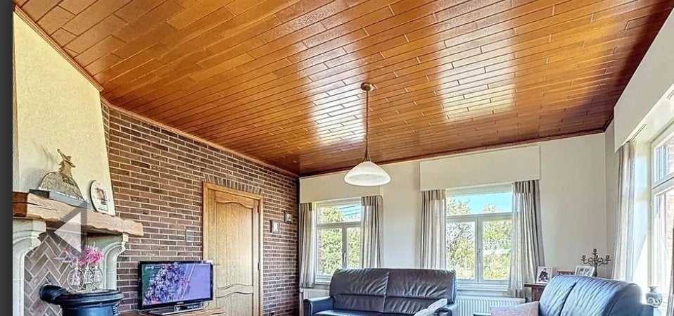 Eiken plafond GRATIS, Doe-het-zelf en Bouw, Hout en Planken, Ophalen, Gebruikt, Eiken, Plank