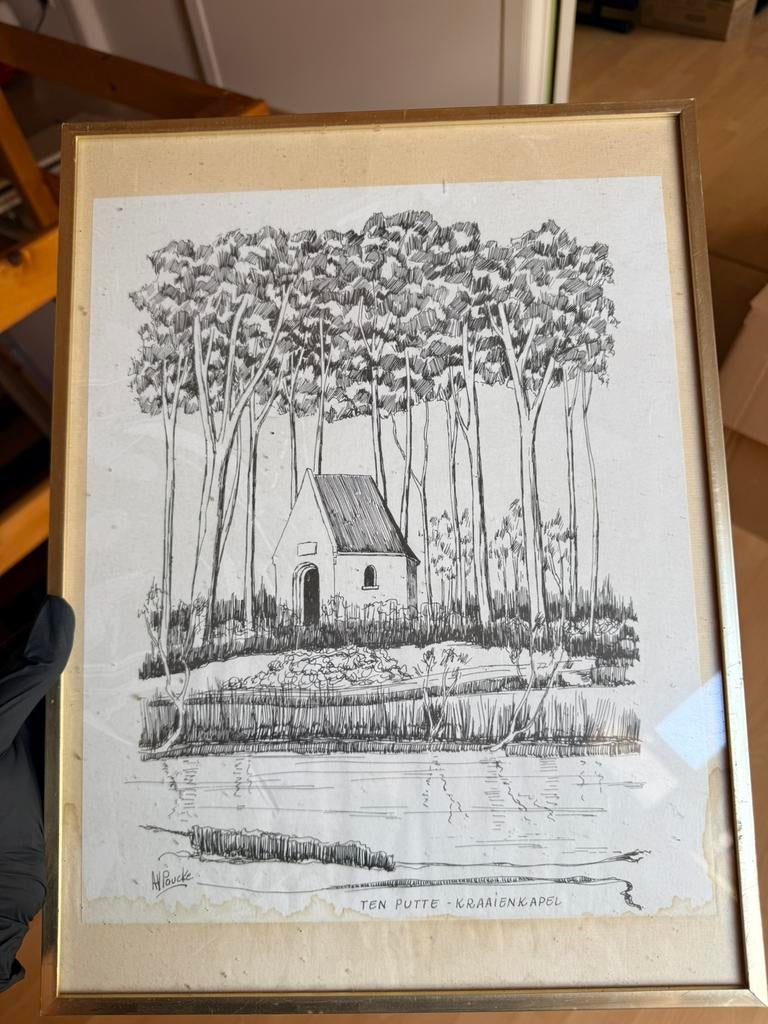 Schilderij Gistel, Ophalen