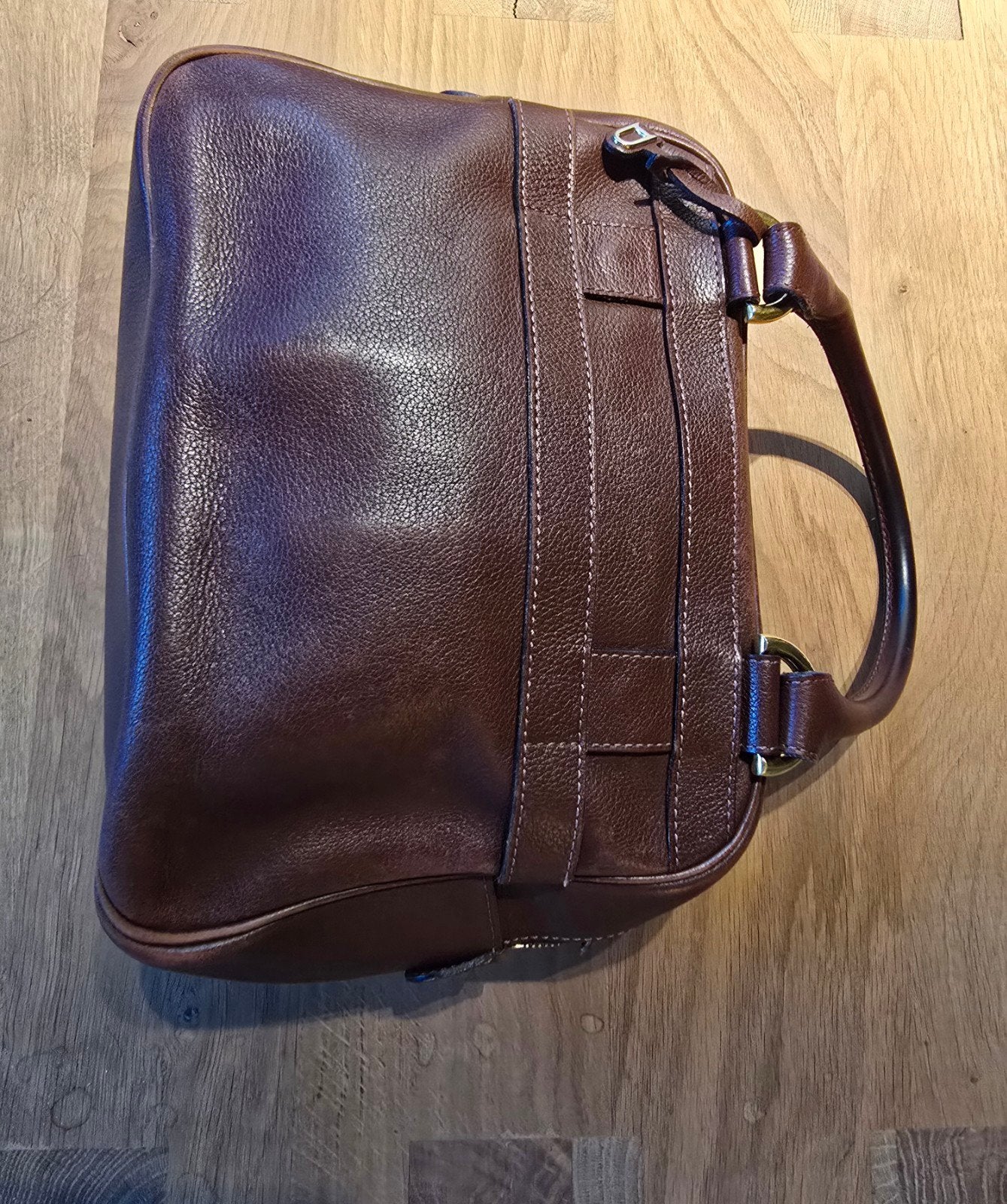 Delvaux Parole – Vintage handtas – Donkerbruin leder, Handtassen en Accessoires, Ophalen of Verzenden, Gebruikt, Bruin