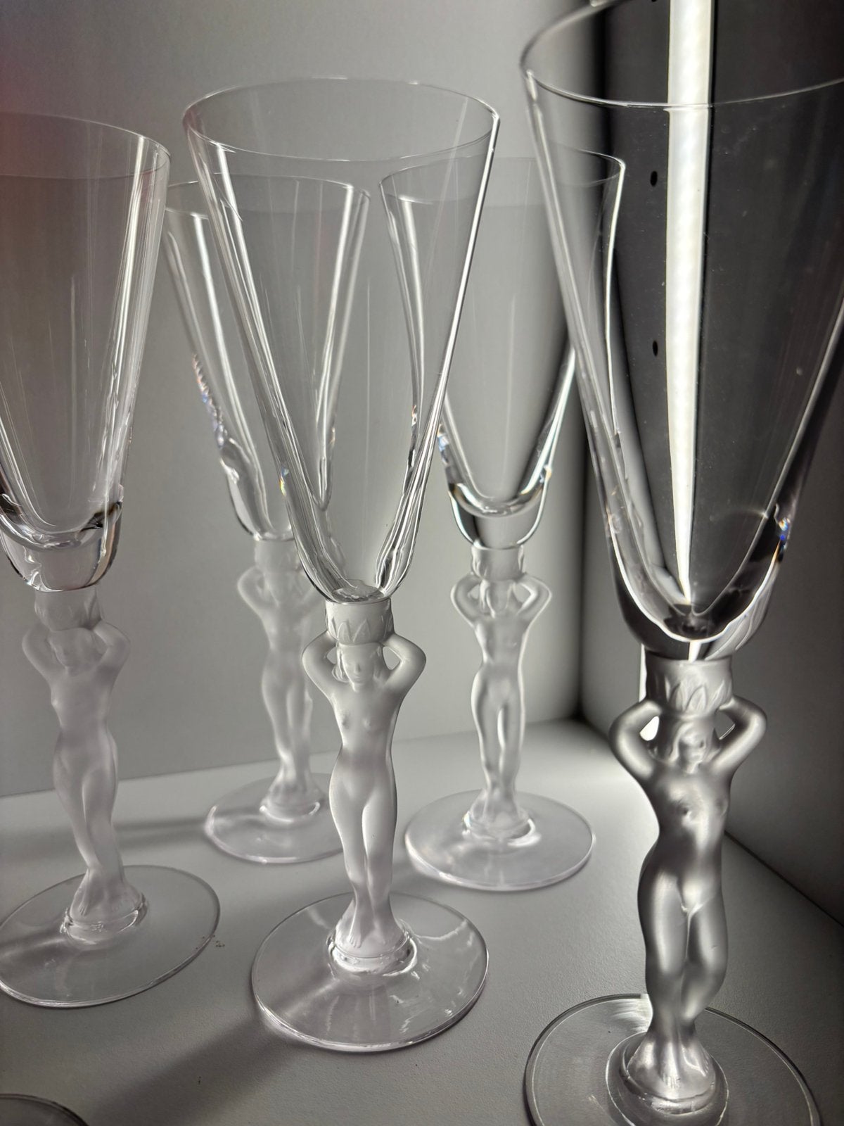 Verres à champagne Bayel Bacchante 6 pièces, Antiquités & Art, Antiquités | Verre & Cristal, Enlèvement