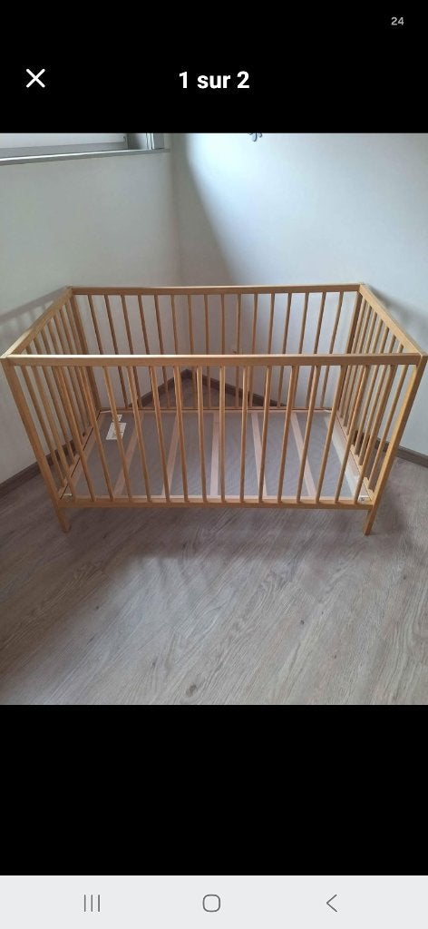 Ikea babybedje, Kinderen en Baby's, Babywiegjes en Ledikanten, Ophalen, Zo goed als nieuw, Ledikant