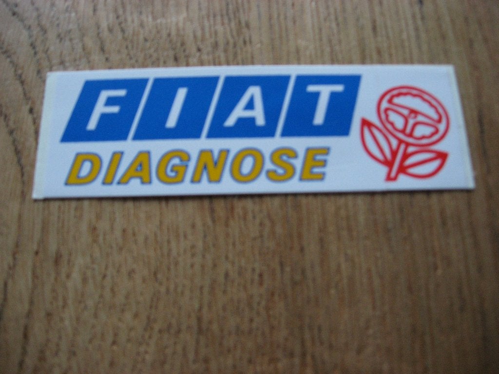 Autocollant de diagnostic Fiat 10 x 3,5 cm, Enlèvement ou Envoi, Neuf, Voiture ou Moto