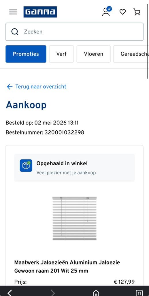 Jaloezieën aluminium, Ophalen, Wit, 150 tot 200 cm, Nieuw