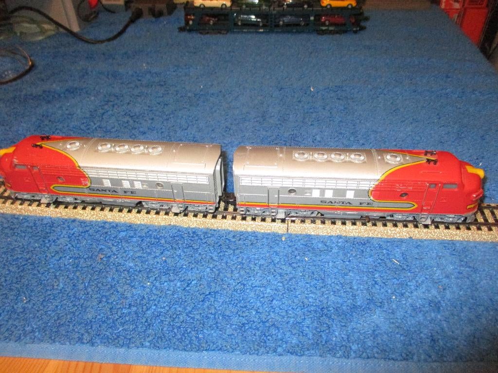 Marklin 3060 + 4060 Santa-Fé ,version 1., Enlèvement ou Envoi, Utilisé, Locomotive, Märklin