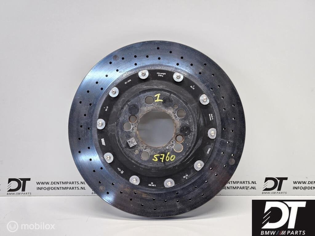 Ceramische remschijf rechtsachter BMW M3 F80 M4 34212284808, Enlèvement ou Envoi, Utilisé, BMW, BMW