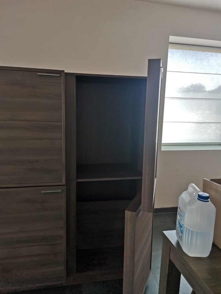 Kast, Huis en Inrichting, Kasten | Kleerkasten, Ophalen, Met plank(en), Gebruikt, 100 tot 150 cm