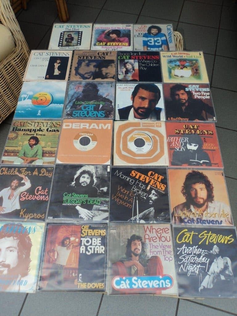 Lot de 23 singles de Cat Stevens pour 35 euros !, Enlèvement ou Envoi, Utilisé, Pop, Autres types
