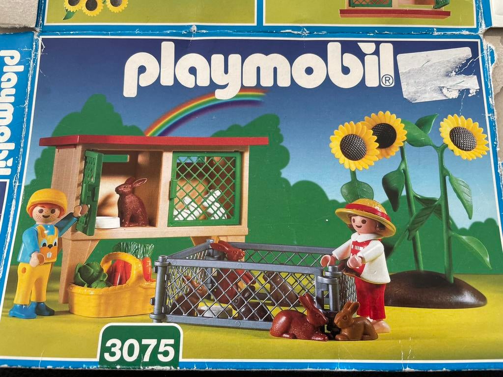 Playmobil 3075 - konijnenhok, Ophalen, Gebruikt, Complete set