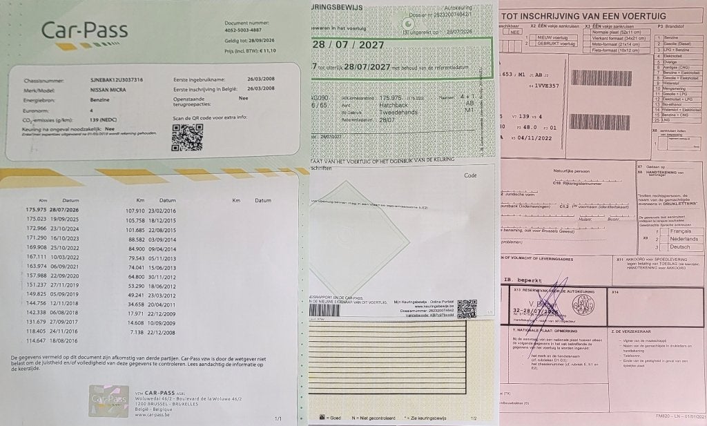 Nissan Micra 1.2 Essence 175.000 km Pret a immatriculer, Achat, Entreprise, Boîte manuelle, Micra