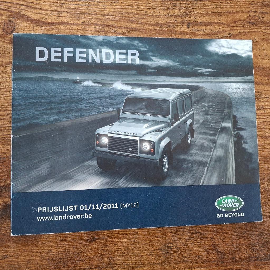 LAND ROVER DEFENDER     Prijslijst   01/11/2011, Boeken, Ophalen of Verzenden, Nieuw, Overige merken