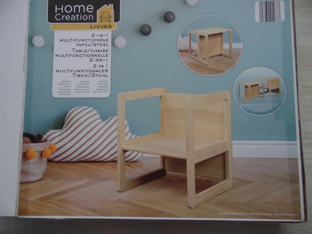 2 - in - 1 - stoel/tafel, Enfants & Bébés, Chaises pour enfants, Comme neuf, Autres types, Enlèvement